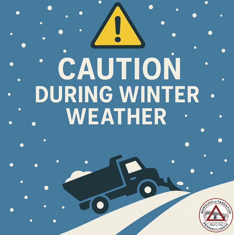 Winter Storm Readiness Update for Tarentum Borough